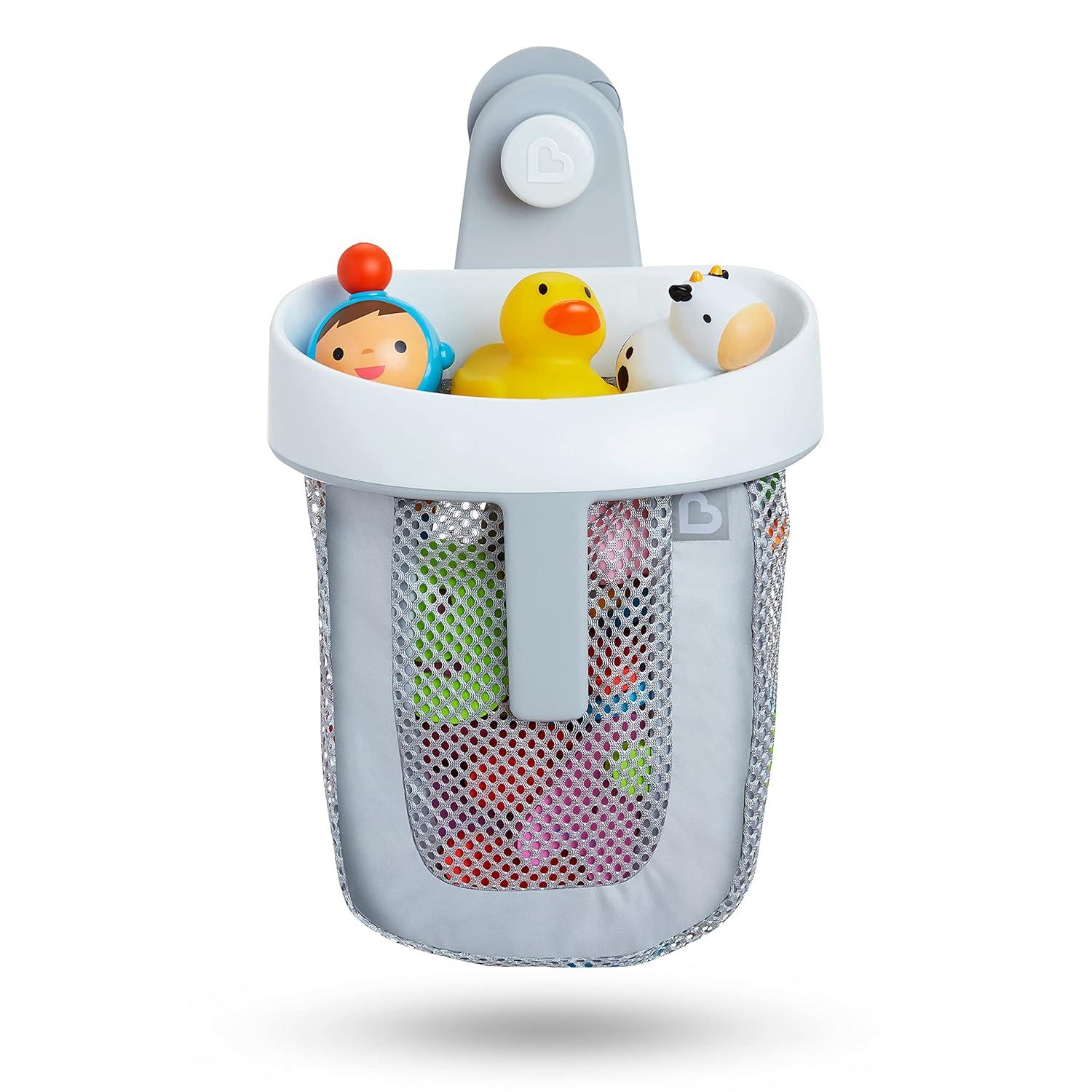 imageMunchkin Super Scoop Hanging Bath Toy Storage with Quick Drying Mesh GreyStandard