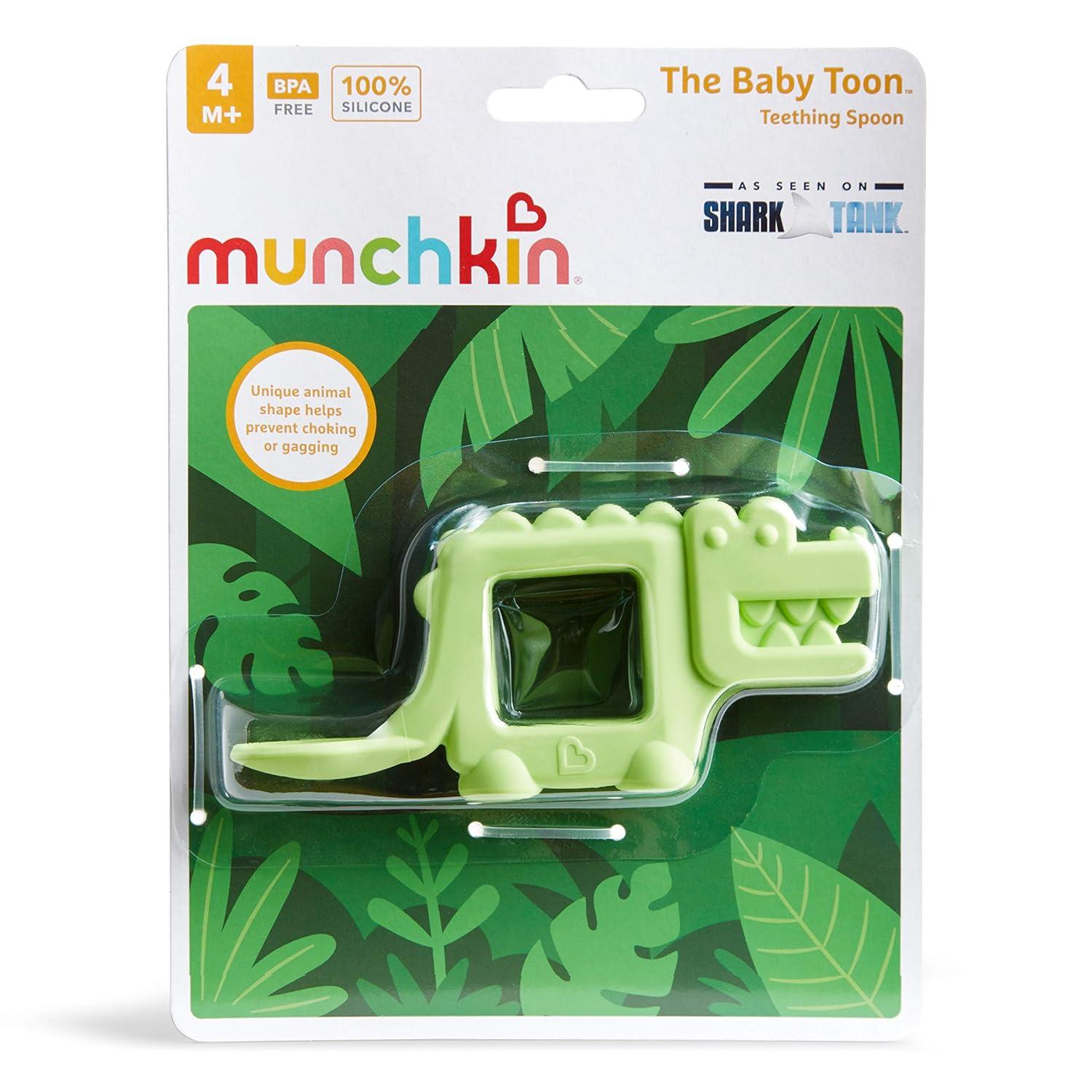 imageMunchkin The Baby Toon Silicone Teether Spoon Alligator As Seen On Shark TankAlligator