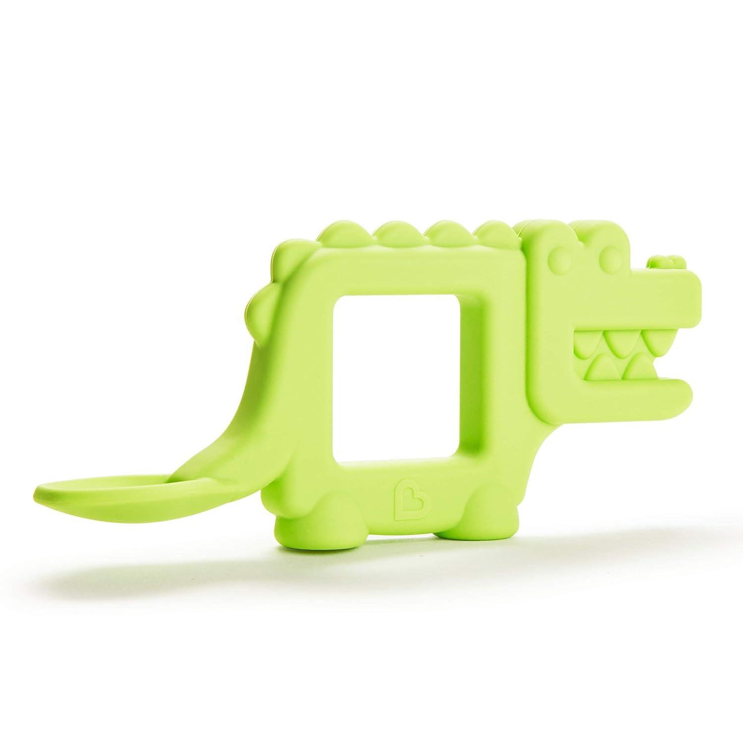 imageMunchkin The Baby Toon Silicone Teether Spoon Alligator As Seen On Shark TankAlligator
