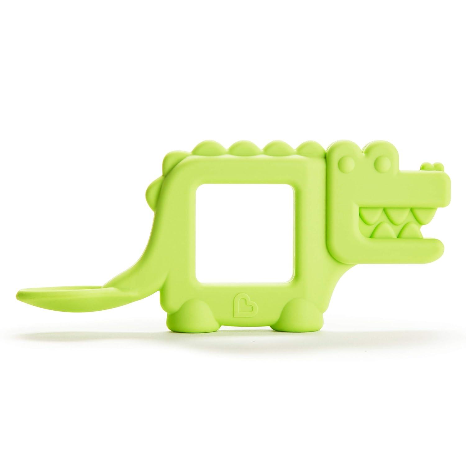 imageMunchkin The Baby Toon Silicone Teether Spoon Alligator As Seen On Shark TankAlligator