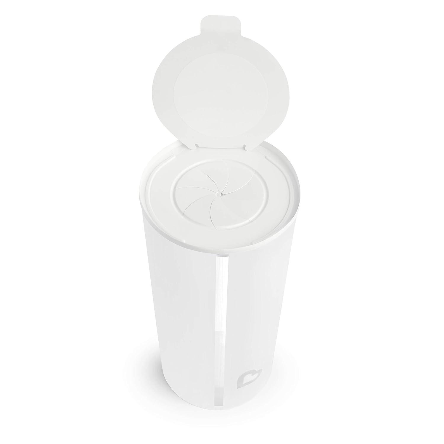 imageMunchkin Toss Portable Disposable Diaper Pail Holds up to 90 Newborn Diapers 3 Pack White3 Count Pack of 1
