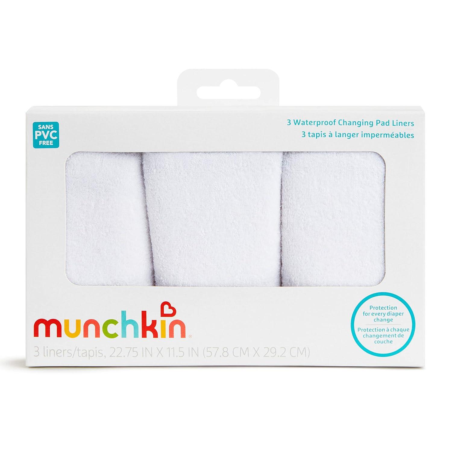 imageMunchkin Touch Free Baby Wipe Warmer and 3pk Waterproof Changing Pad Liners