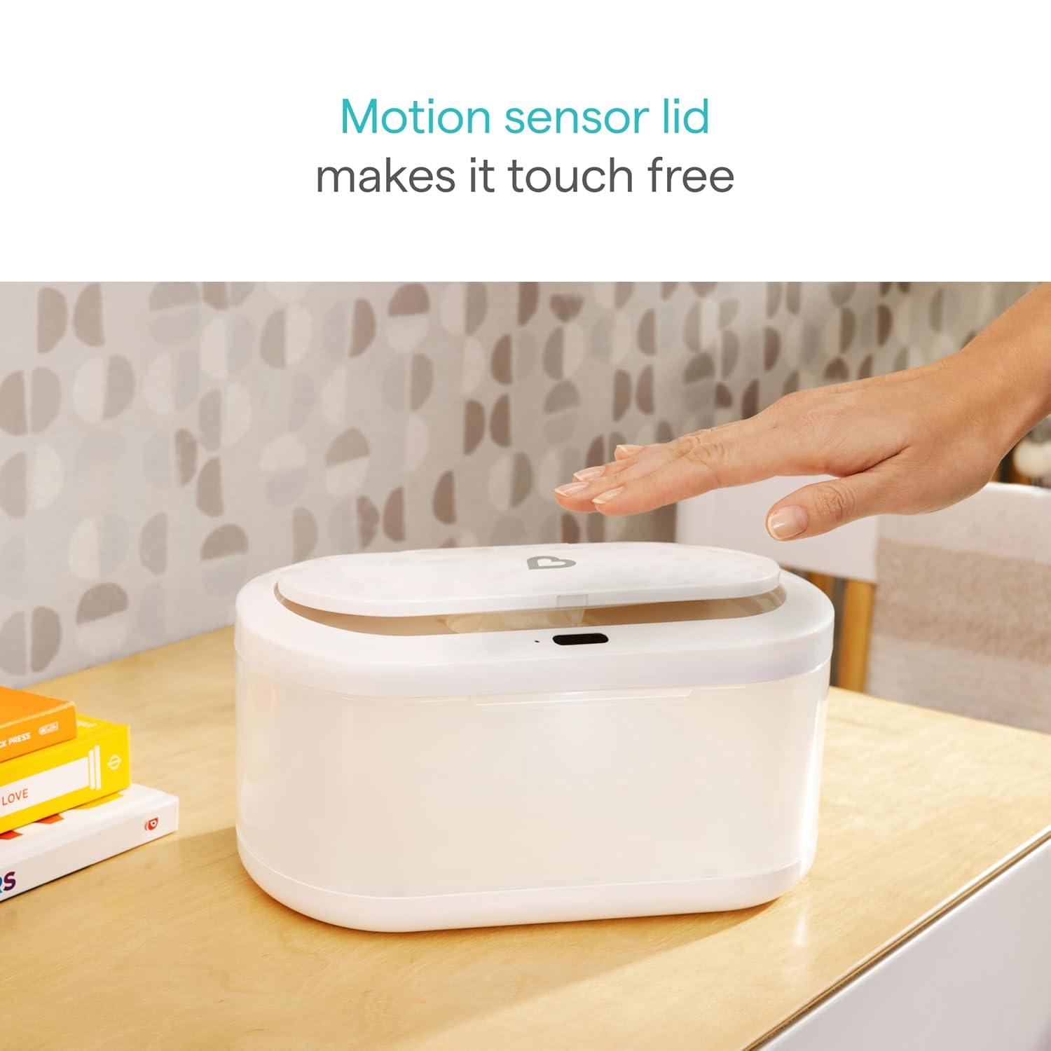 imageMunchkin Touch Free Baby Wipe Warmer with Nightlight ampamp Motion Sensor White
