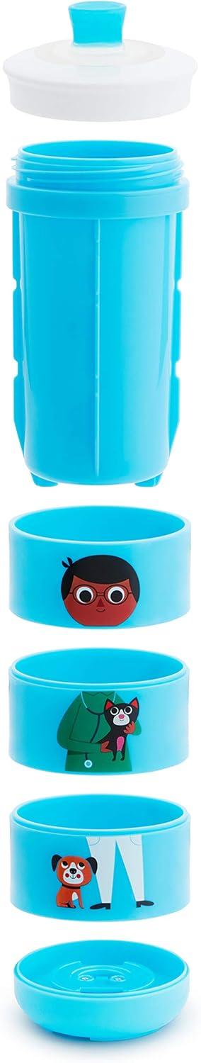 imageMunchkin Twisty Mix ampamp Match Character Sippy Cup 9 Oz BlueBlue Characters