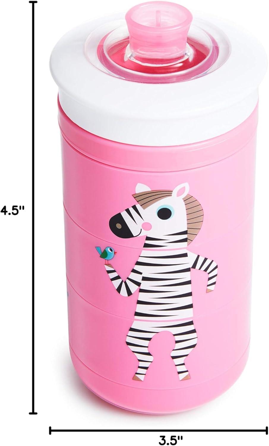 imageMunchkin Twisty Mix ampamp Match Character Sippy Cup 9 Oz BluePink Animals