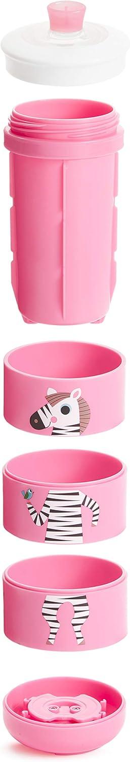 imageMunchkin Twisty Mix ampamp Match Character Sippy Cup 9 Oz BluePink Animals