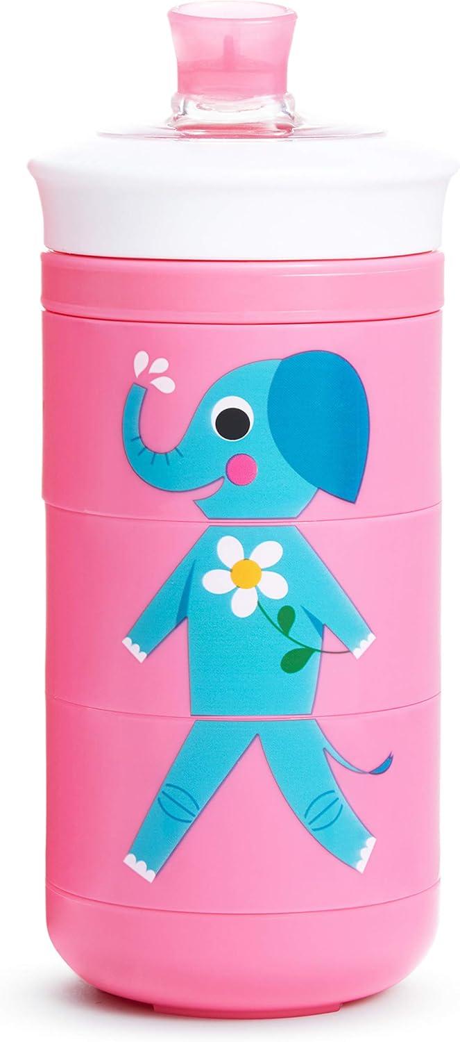 imageMunchkin Twisty Mix ampamp Match Character Sippy Cup 9 Oz BluePink Animals