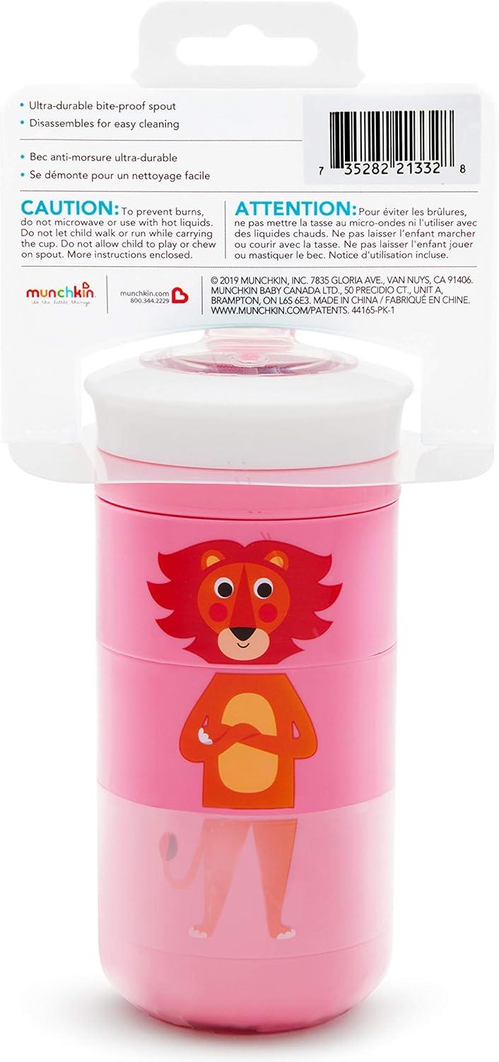 imageMunchkin Twisty Mix ampamp Match Character Sippy Cup 9 Oz BluePink Animals