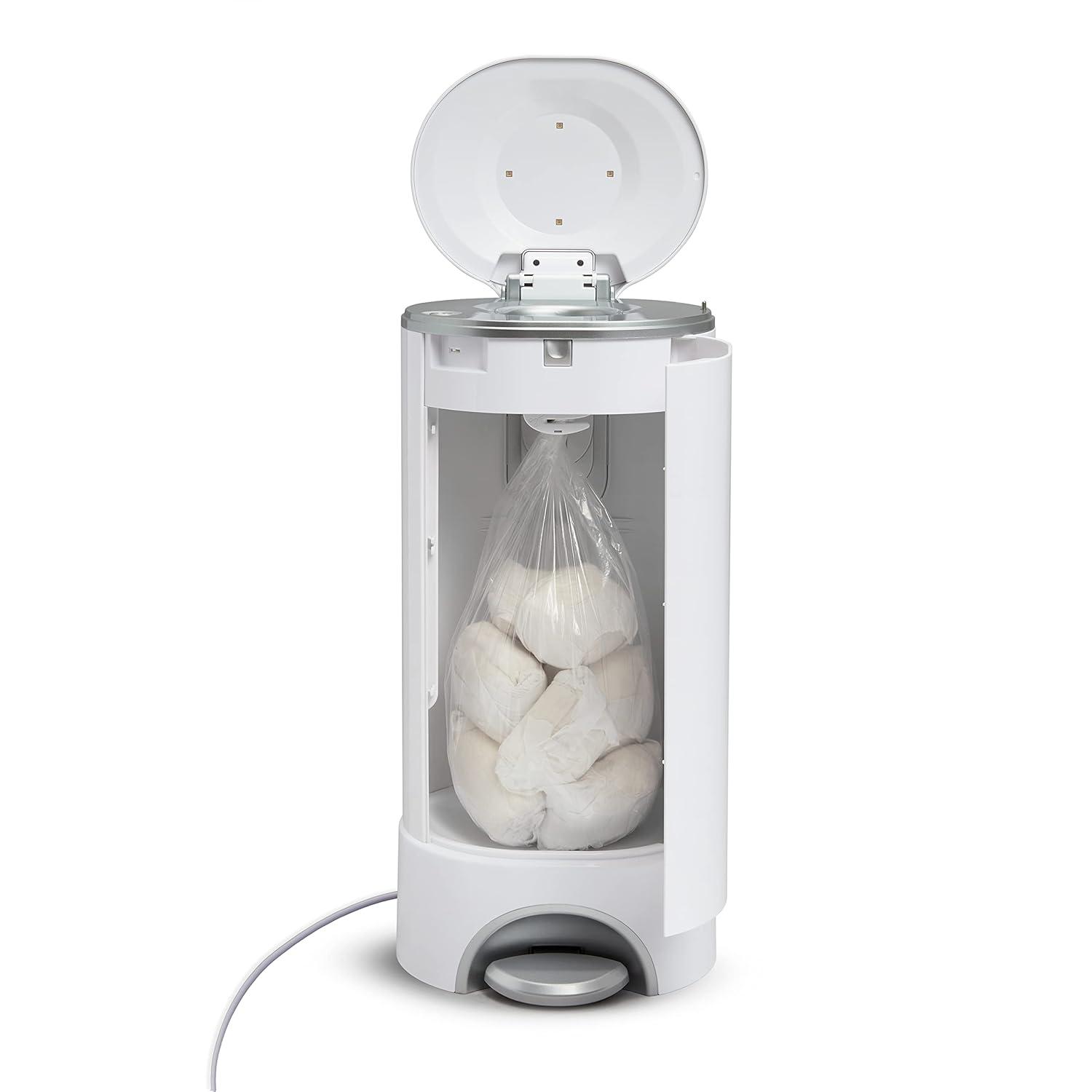imageMunchkin UV Diaper Pail 1 in Odor Control Includes 1 UV Snap Seal ampamp Toss Bag and 1 UV Refill RingUV Diaper Pail