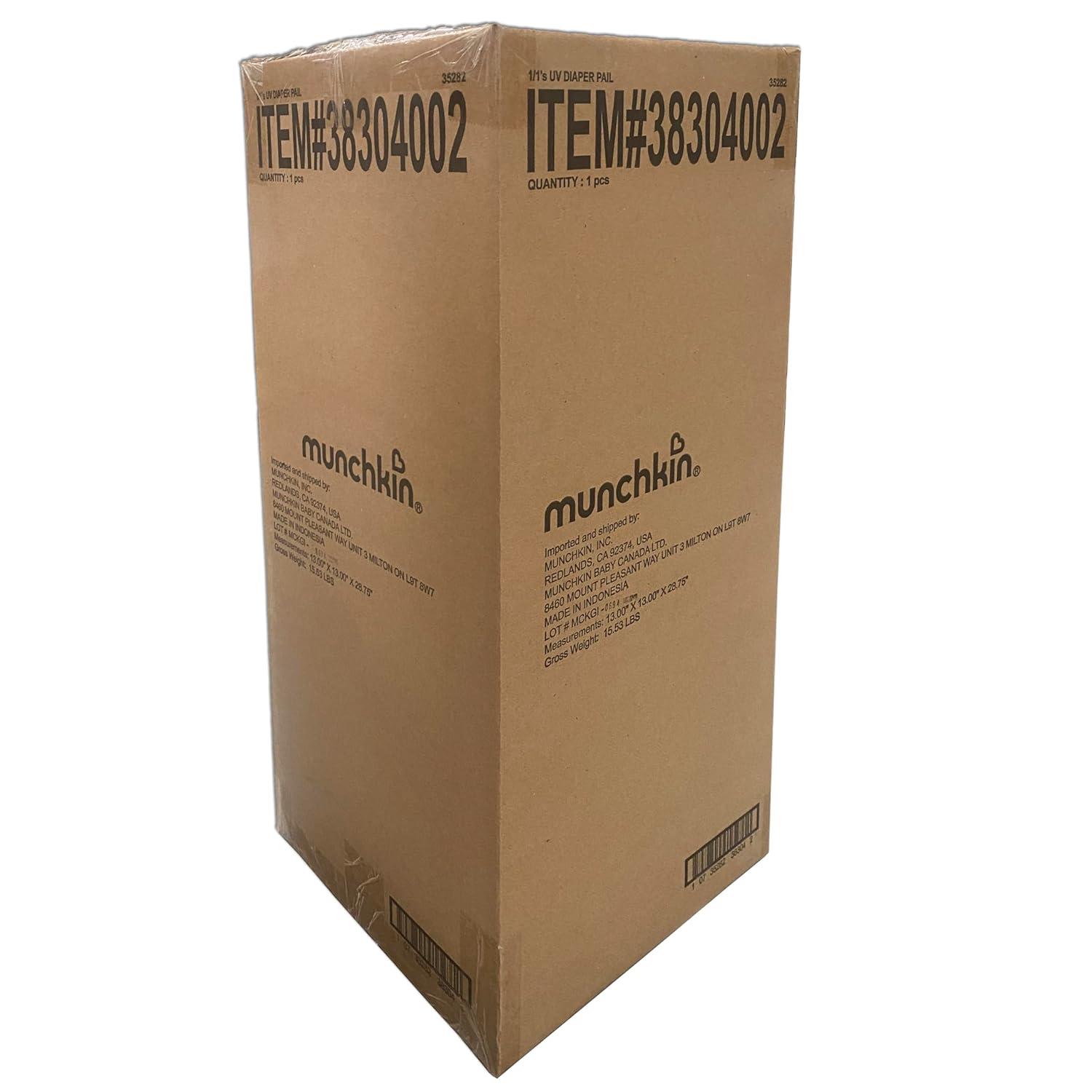 imageMunchkin UV Diaper Pail 1 in Odor Control Includes 1 UV Snap Seal ampamp Toss Bag and 1 UV Refill RingUV Diaper Pail