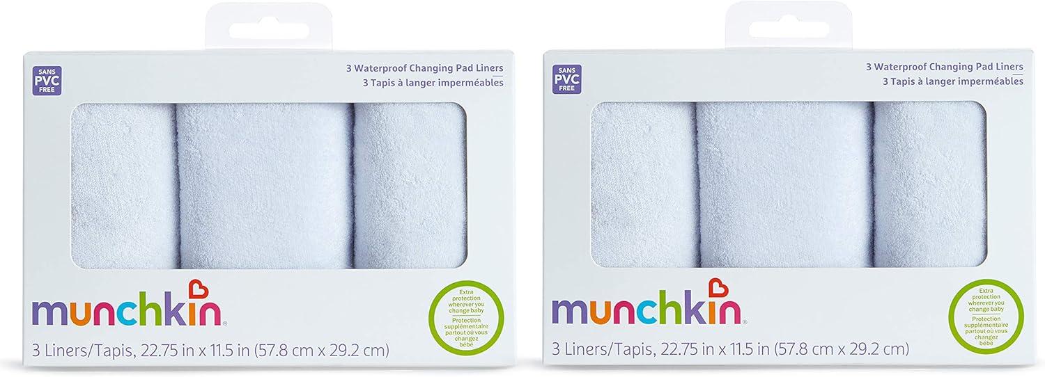 imageMunchkin Waterproof Changing Pad Liners 3 Count Pack of 16 Pack