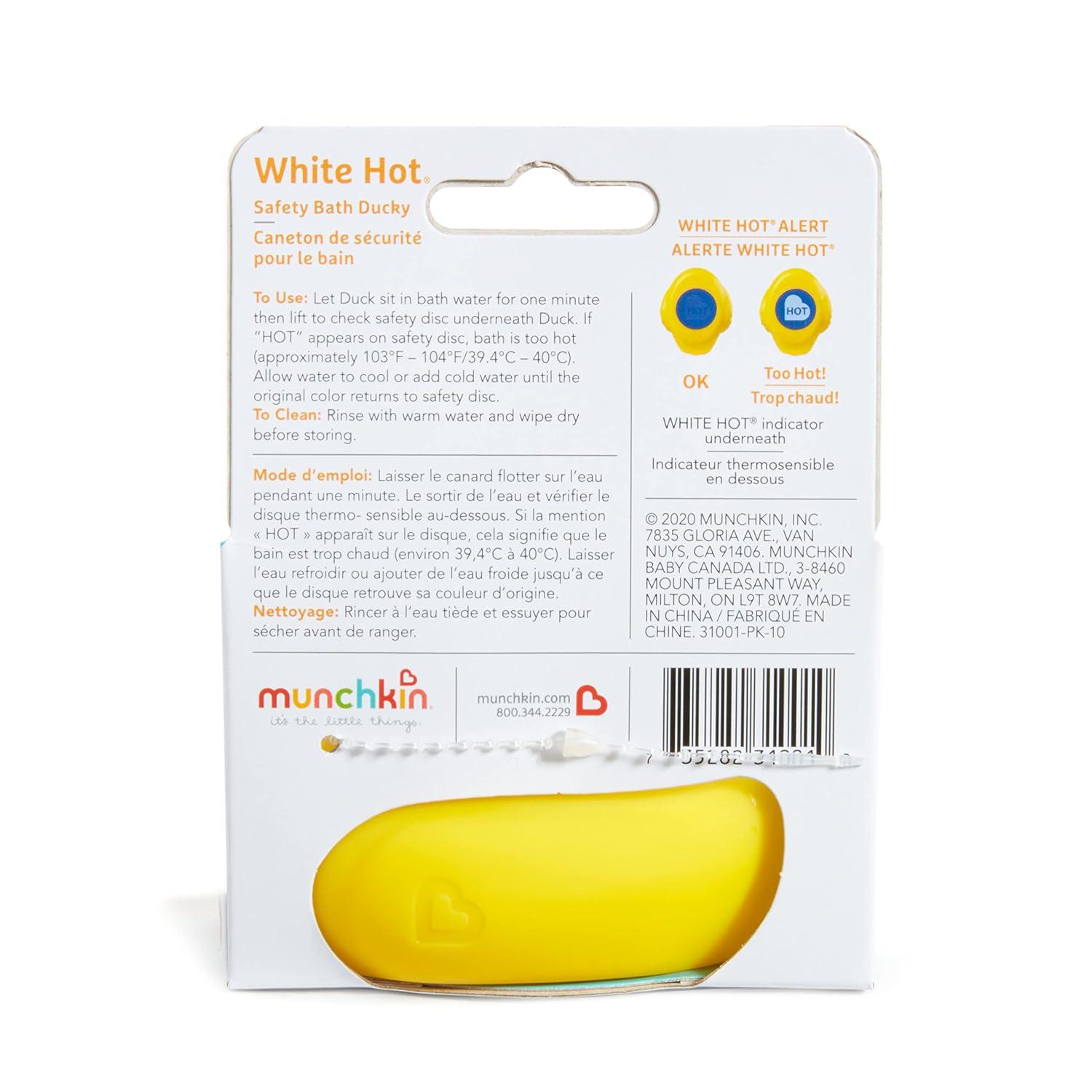 imageMunchkin White Hot Safety Bath Ducky Toy YellowBath Ducky