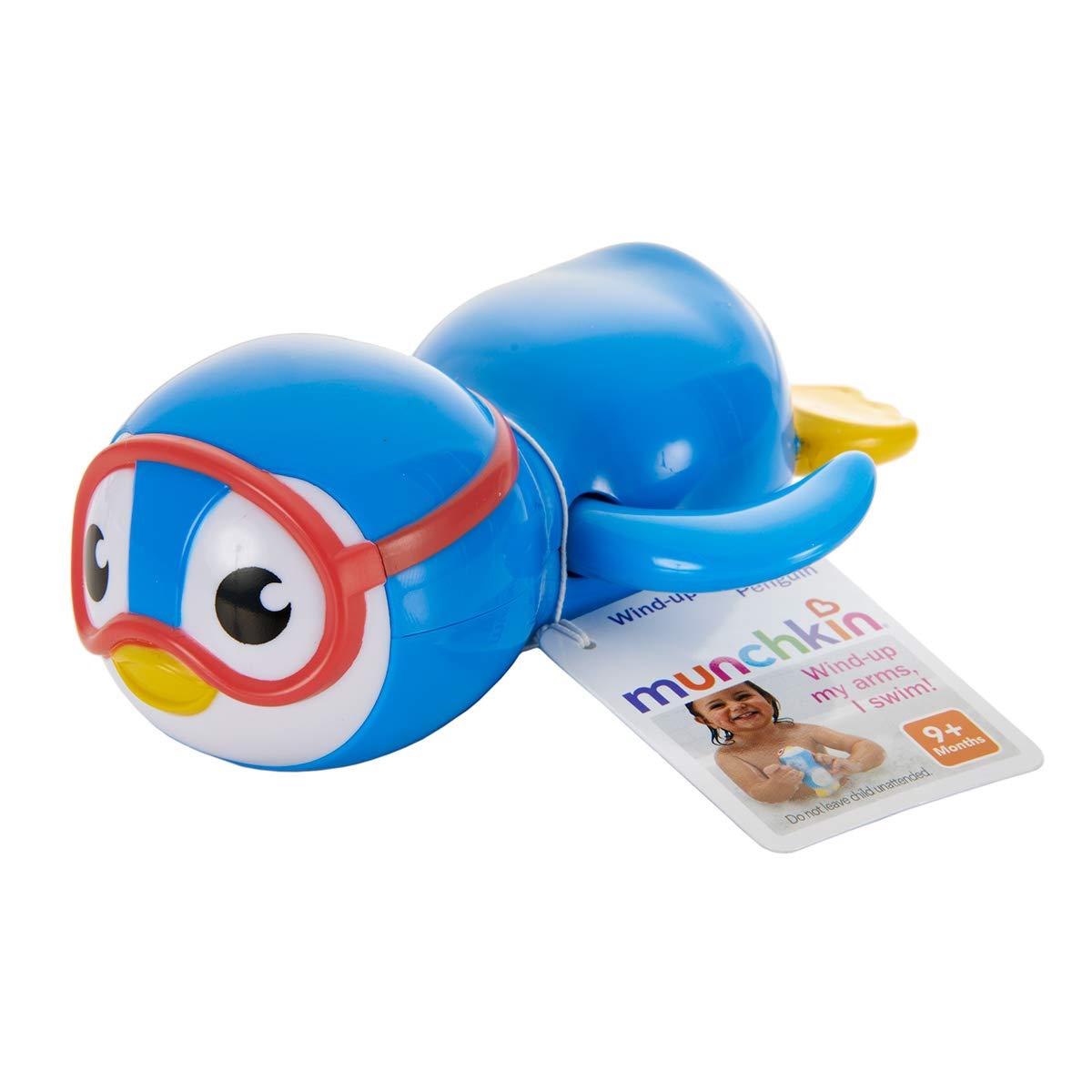 imageMunchkin Wind Up Swimming Penguin Baby and Toddler Bath Toy BlueBlue
