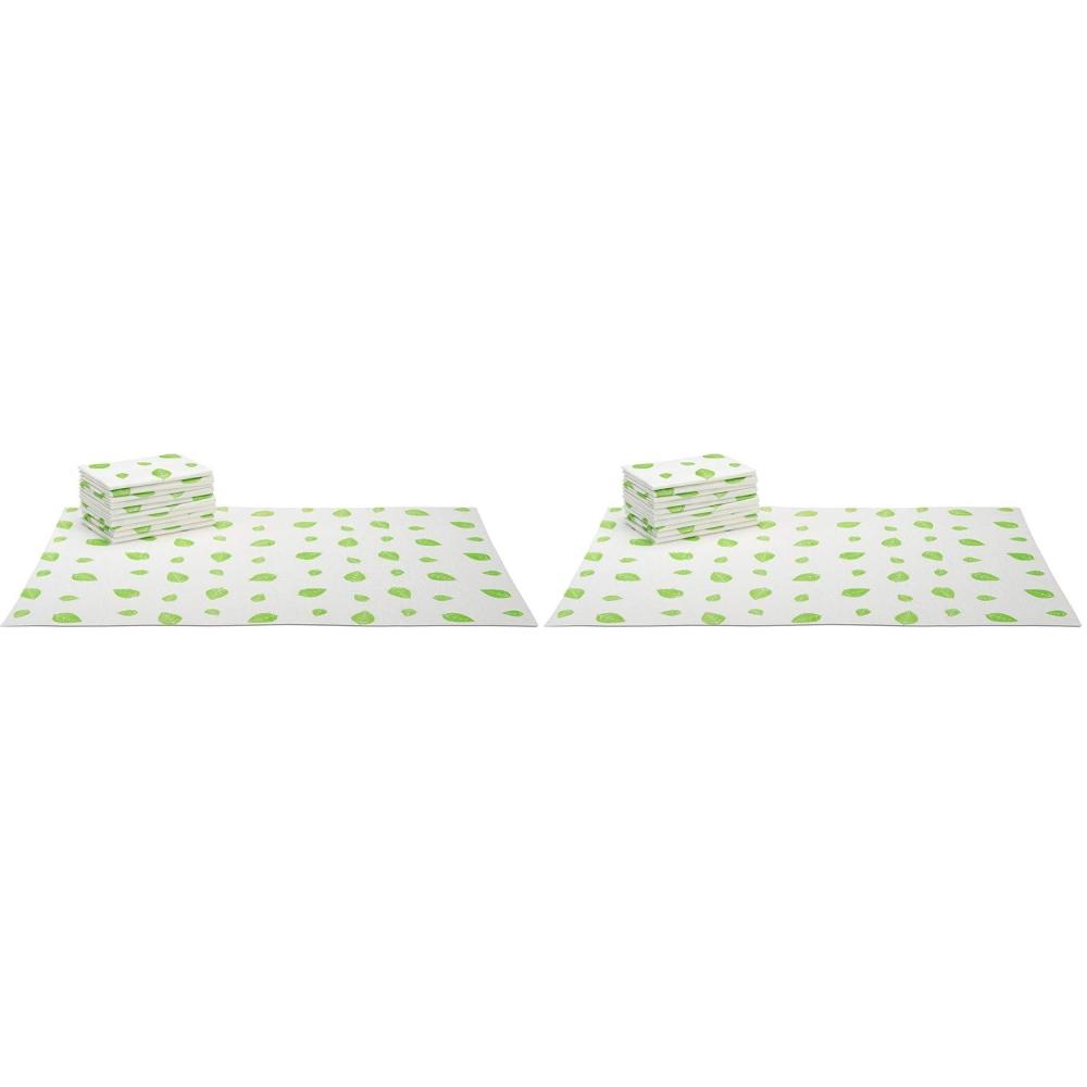 imageMunchkin Arm ampamp Hammer Disposable Changing Pad 10 Count  WhiteGreen10 Count Pack of 2
