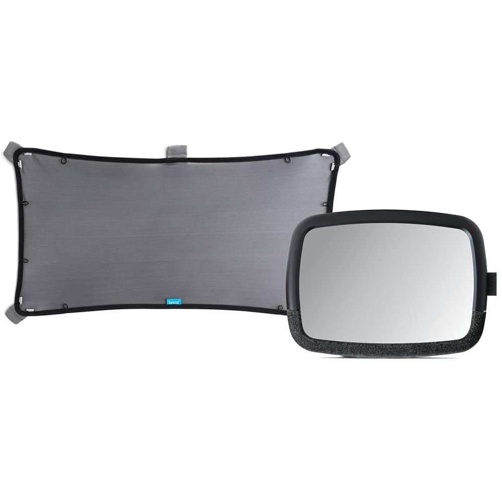imageMunchkin Brica Magnetic Stretch to Fit Sun Shade and 360 Pivot Baby inSight WideAngle Adjustable Car Mirror