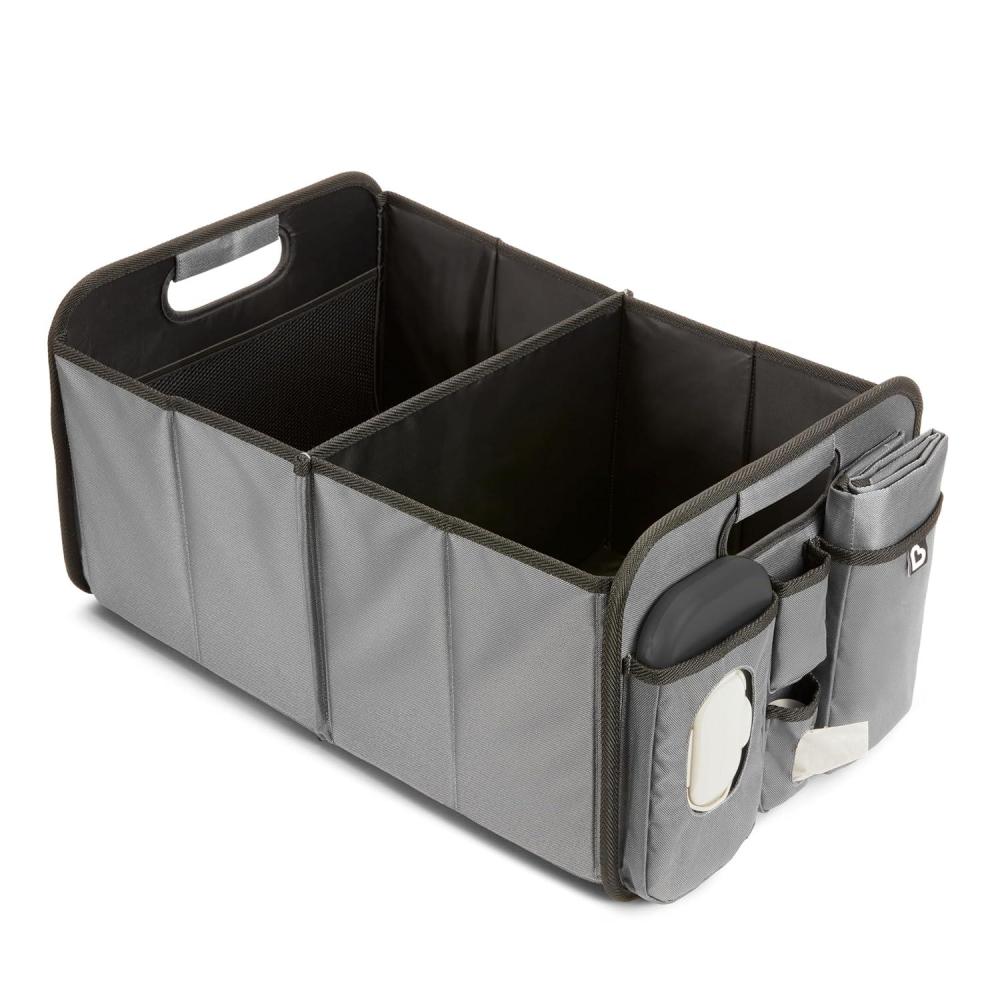 imageMunchkin Brica OutnAbout Trunk and Car Organizer with Diaper Changing Station Collapsible Grey
