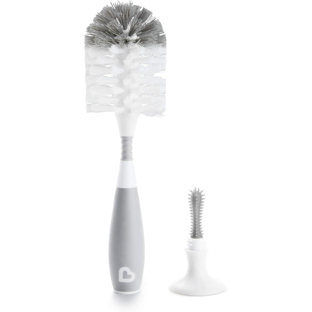 imageMunchkin Bristle Bottle Brush Grey 2 PackGray