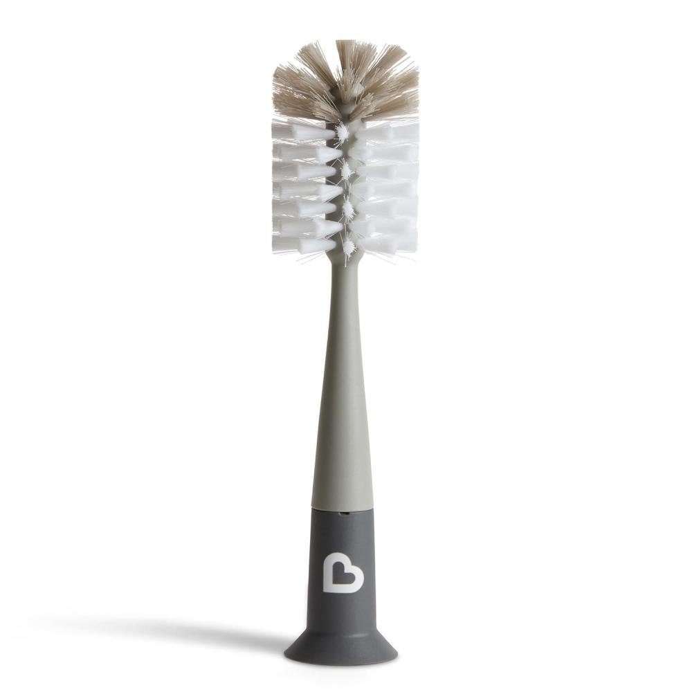 imageMunchkin Bristle Bottle Brush Modern Design 2 Pack GreyGray