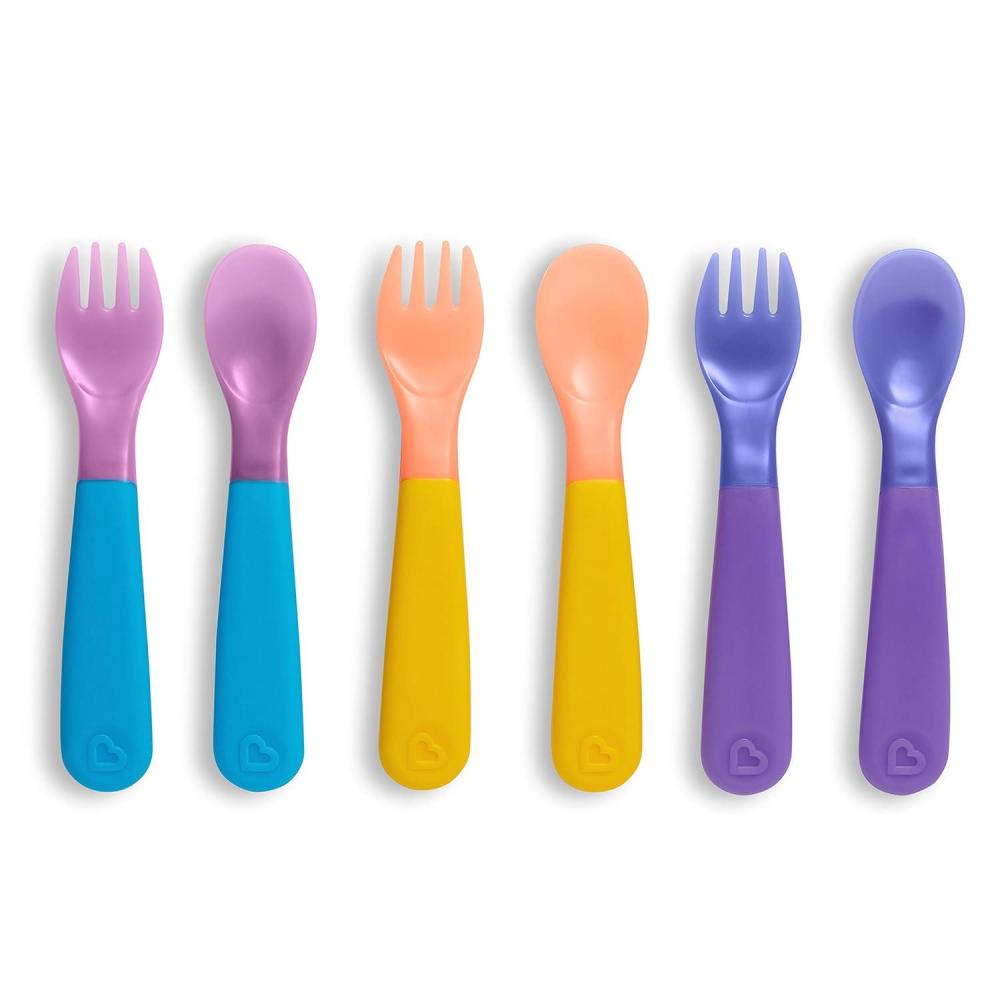 imageMunchkin ColorReveal Color Changing Toddler Forks and Spoons 6 Pack6pk Utensils