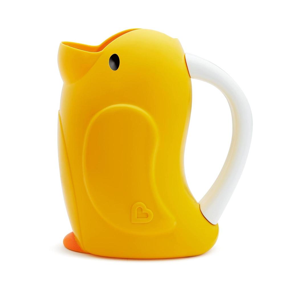 imageMunchkin Duckling Shampoo Bath Rinser Cup Ultra Soft and Flexible Rim Babies Toddlers and Kids Yellow DuckBath Rinser