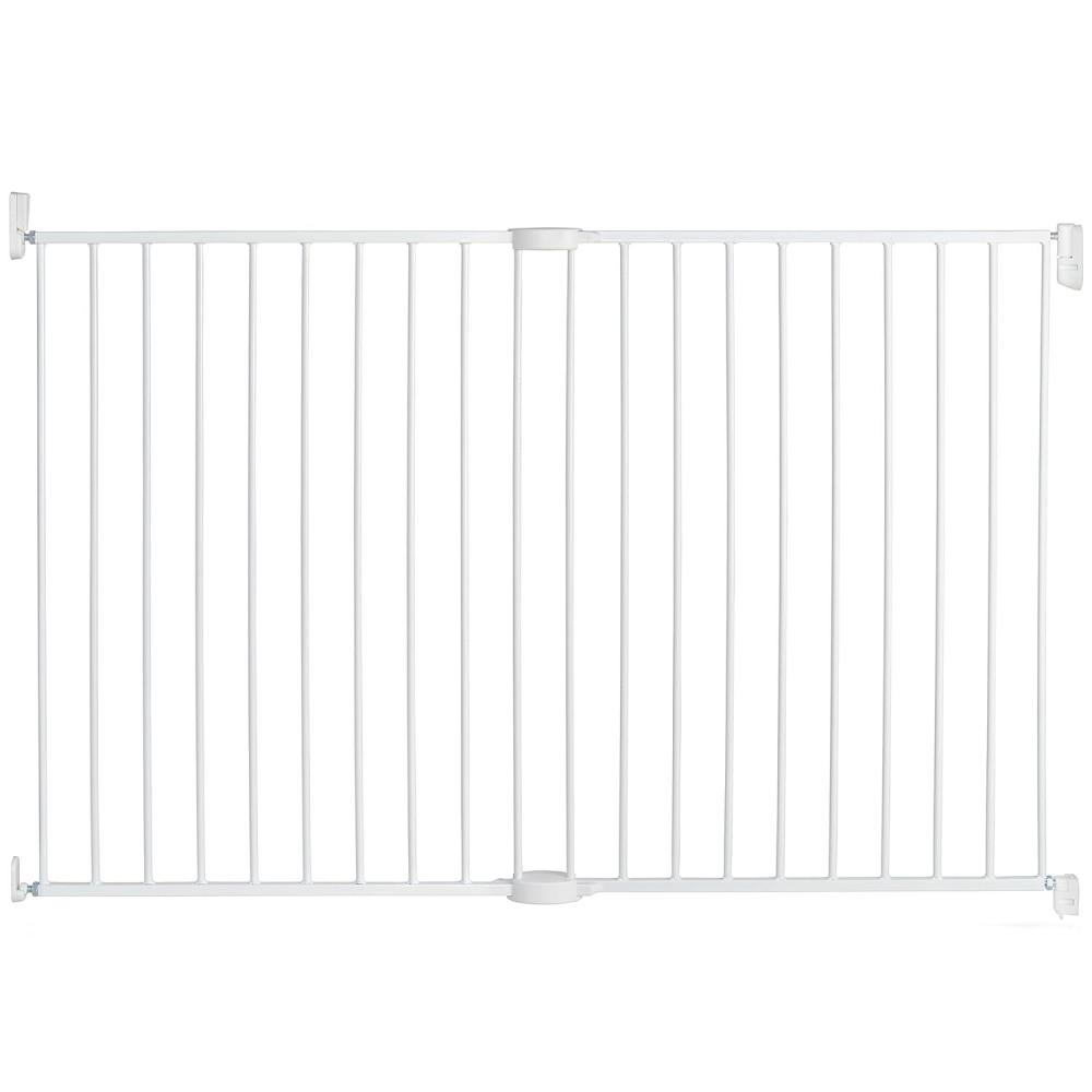 imageMunchkin Extending XL Tall and Wide Baby Gate Hardware Mounted Safety Gate for Stairs Hallways and Doors Extends 33quot  56quot Wide Metal White