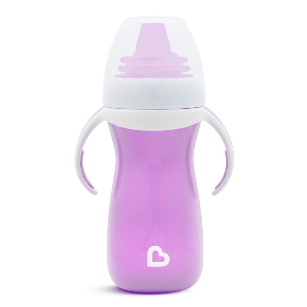 imageMunchkin Gentle Transition Sippy Cup with Trainer Handles 10 Ounce BluePurple