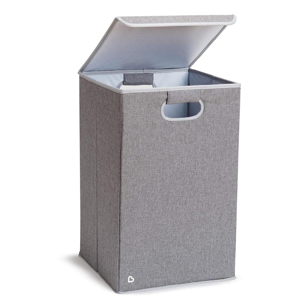 imageMunchkin Hamper Laundry Organizer with Lid Grey