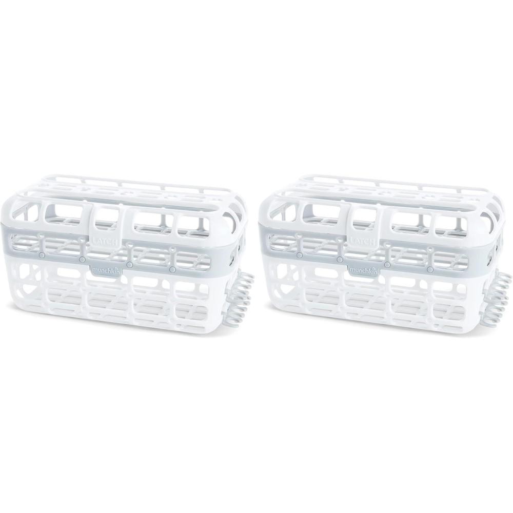 imageMunchkin High Capacity Dishwasher Basket 1 Pack Grey1 Count Pack of 2