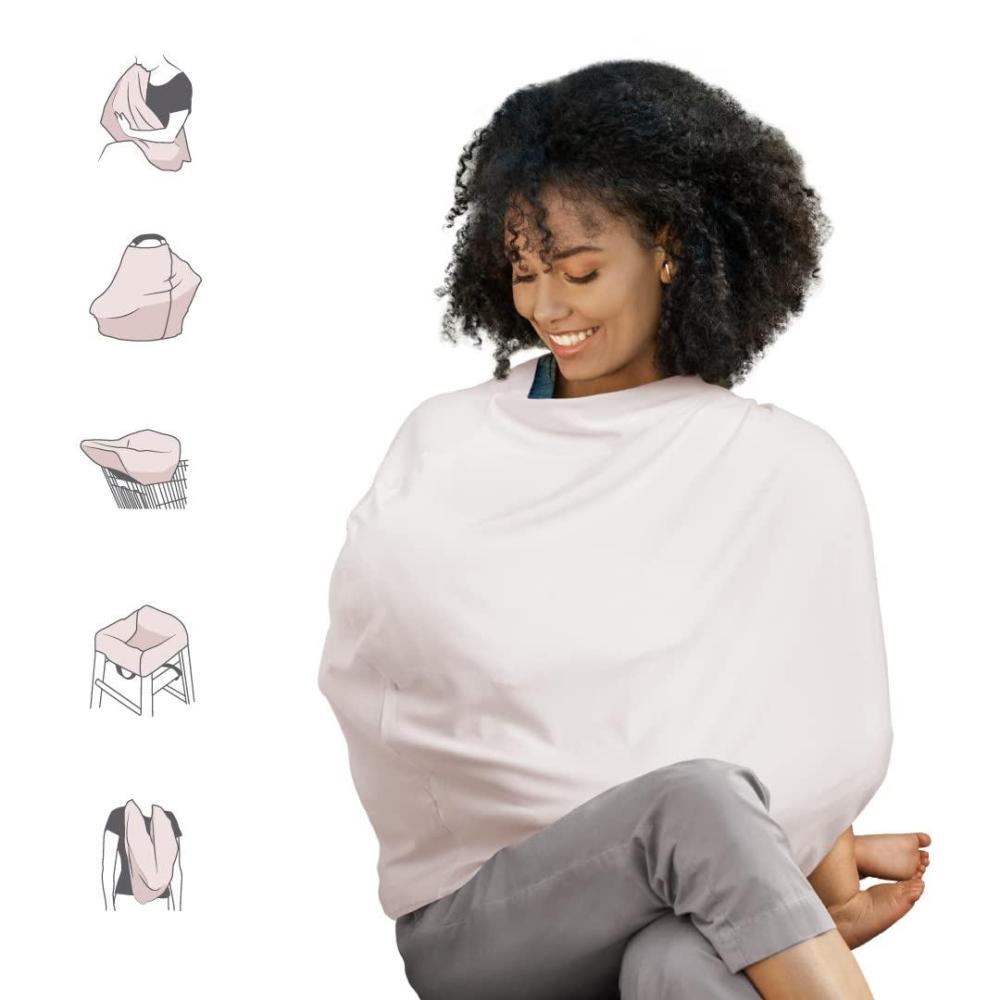 imageMunchkin Milkmakers 5in1 Nursing Cover Pale Peach