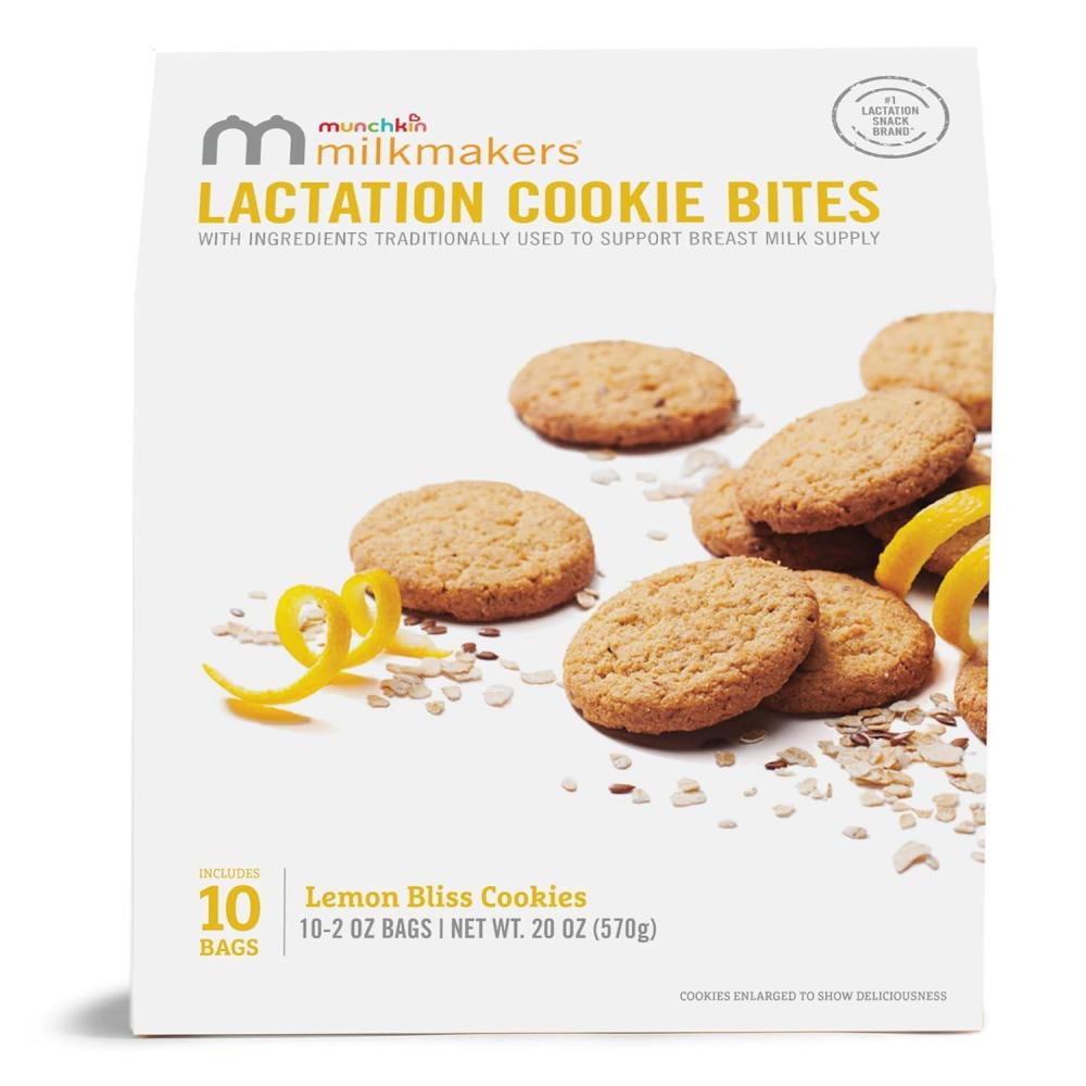 imageMunchkin Milkmakers Lactation Cookie Bites Chocolate Salted Caramel 10 CtLemon Bliss