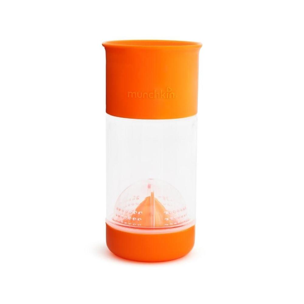 imageMunchkin Miracle 360 Fruit Infuser Toddler Sippy Cup 14 Ounce OrangeOrange
