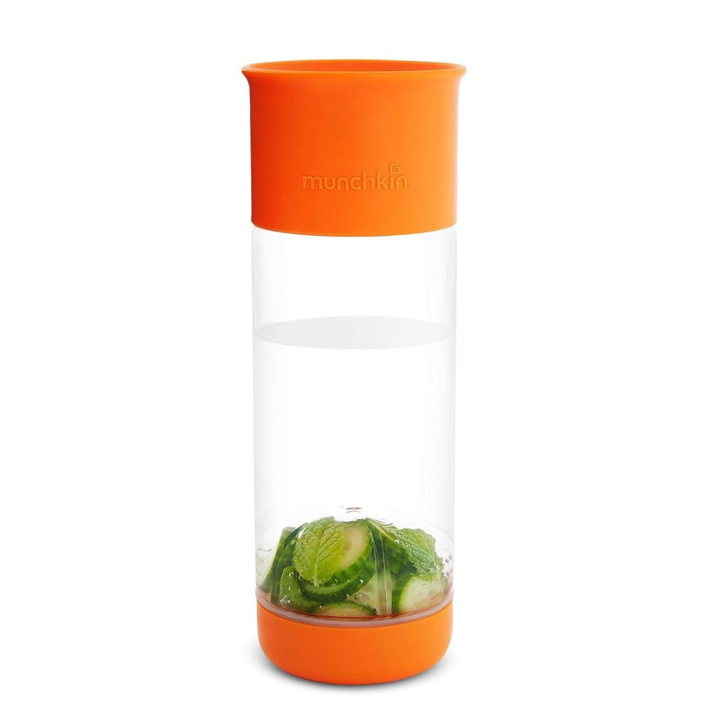 imageMunchkin Miracle 360 Fruit Infuser Water Bottle 20 Ounce OrangeOrange