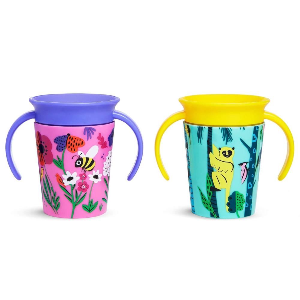 imageMunchkin Miracle 360 Wildlove Trainer Cup 6 Oz 2 Pack TigerRhino6 Ounces