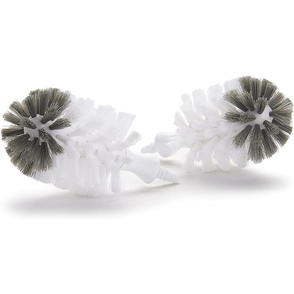 imageMunchkin Shine Stainless Steel Bottle Brush and Refill Brush Head2 Count Pack of 1