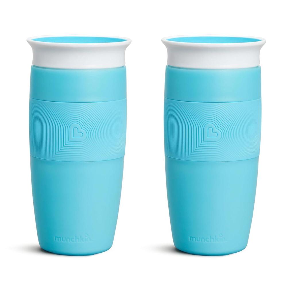 imageMunchkin Sippy Cup for Toddlers Miracle 360 Cup 14 Ounce GreenBlue