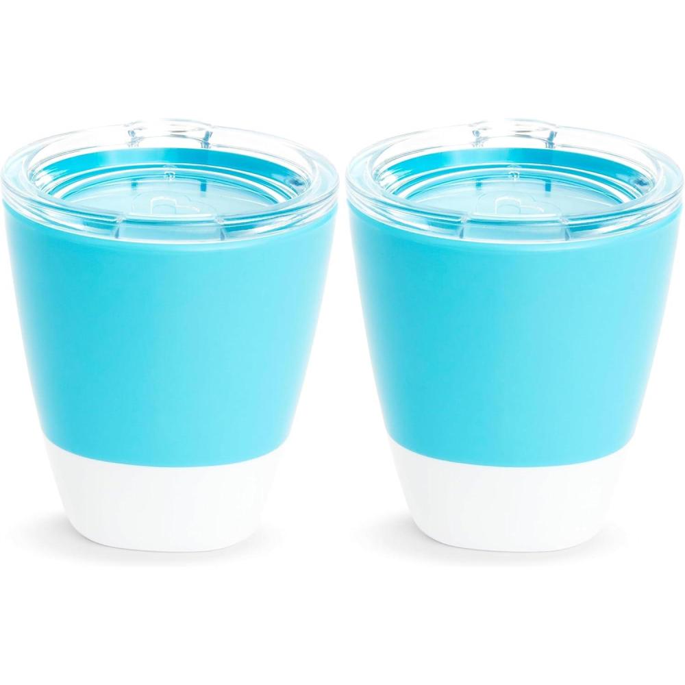 imageMunchkin Splash Open Toddler Cups with Training Lids 7 Ounce Multicolored 4 PackBlue