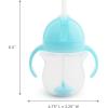 imageMunchkin Any Angle Sippy Cups for Toddlers Spill Proof Weighted Straw Cup with Transition Handles for Babies 6 Months and Up 7 Ounce 2 Pack BlueBlue