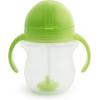 imageMunchkin Any Angle Sippy Cups for Toddlers Spill Proof Weighted Straw Cup with Transition Handles for Babies 6 Months and Up 7 Ounce 2 Pack BlueGreen