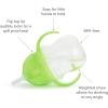 imageMunchkin Any Angle Sippy Cups for Toddlers Spill Proof Weighted Straw Cup with Transition Handles for Babies 6 Months and Up 7 Ounce 2 Pack BlueGreen