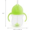 imageMunchkin Any Angle Sippy Cups for Toddlers Spill Proof Weighted Straw Cup with Transition Handles for Babies 6 Months and Up 7 Ounce 2 Pack BlueGreen