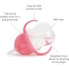 imageMunchkin Any Angle Sippy Cups for Toddlers Spill Proof Weighted Straw Cup with Transition Handles for Babies 6 Months and Up 7 Ounce 2 Pack BluePink