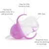 imageMunchkin Any Angle Sippy Cups for Toddlers Spill Proof Weighted Straw Cup with Transition Handles for Babies 6 Months and Up 7 Ounce 2 Pack PinkPurplePurple