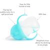 imageMunchkin Any Angle Sippy Cups for Toddlers Spill Proof Weighted Straw Cup with Transition Handles for Babies 6 Months and Up 7 Ounce 2 Pack PinkPurpleBlue
