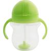 imageMunchkin Any Angle Sippy Cups for Toddlers Spill Proof Weighted Straw Cup with Transition Handles for Babies 6 Months and Up 7 Ounce 2 Pack PinkPurpleBlueGreen