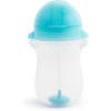 imageMunchkin Any Angle Weighted Toddler Straw Cups with Click Lock Lid 10 Ounce 2 Pack PinkPurpleBlueGreen