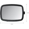imageMunchkin Baby Car Mirror for Rear Facing Car Seats Pivot 360 Baby inSight Adjustable Auto Mirror Black1125x8 Inch Pack of 1
