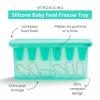 imageMunchkin Baby Feeders for Fresh Food and Fruit and Silicone Baby Food Freezer Tray BlueMintFreezer Tray  Silicone Feeders