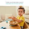 imageMunchkin Bambou Divided Suction Plate  EcoFriendly Bamboo Dinnerware for Babies and Toddlers