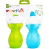 imageMunchkin Click Lock Flip Straw Toddler Sippy Cup 9 Ounce 2 Pack BlueGreen2 Count Pack of 12