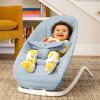 imageMunchkin Electric Baby Bouncer ampamp Rocker with Digital Touch Display Soothing Sounds ampamp 3 Recline Positions  Automatic Bouncing ampamp Rocking GreyBlue Cover
